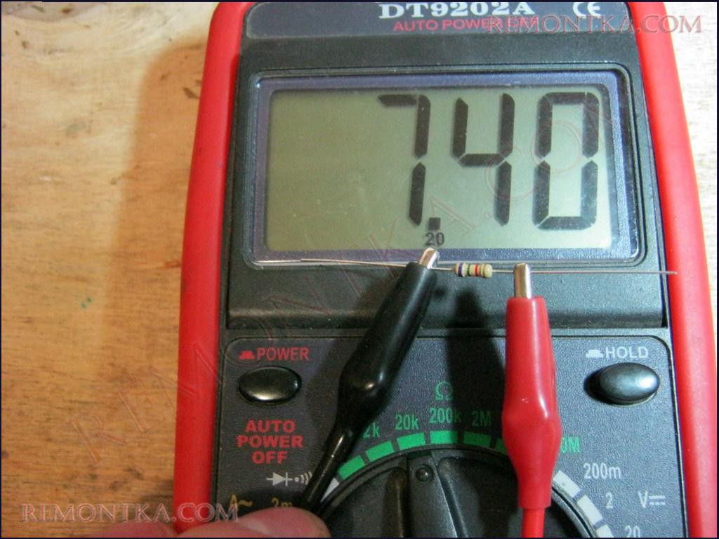 замеряем сопротивление