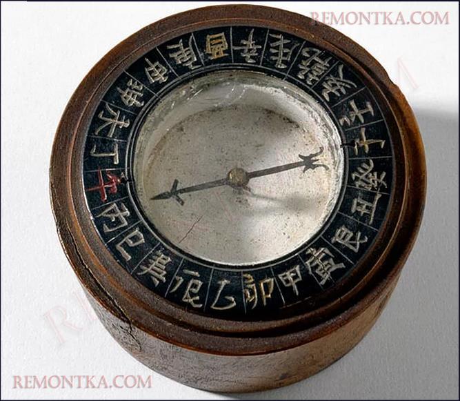 древний компас со стрелкой
