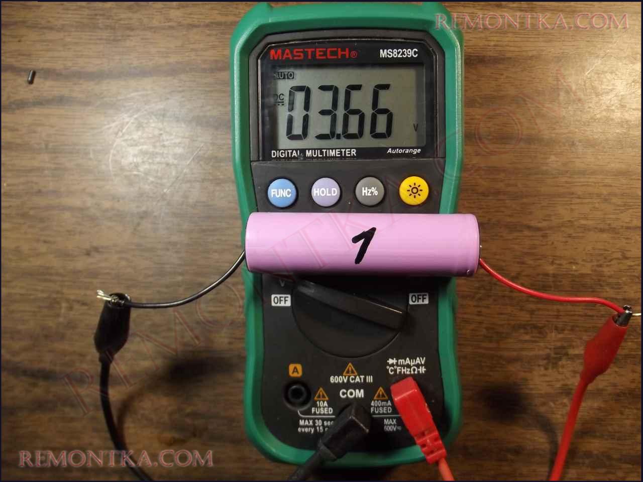 как измерить напряжение на аккумуляторе литий-ион