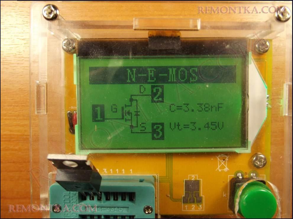 как проверить полевой транзистор с помощью транзисторметра