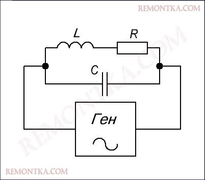паралельный колебательный контур в цепи генератора частоты