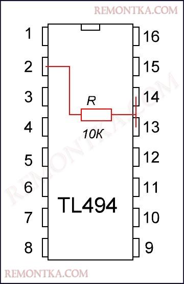 TL 494 нет подсветки 