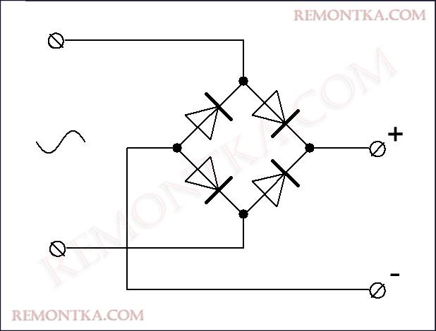 подключение диодного моста