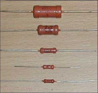 мощность резисторов