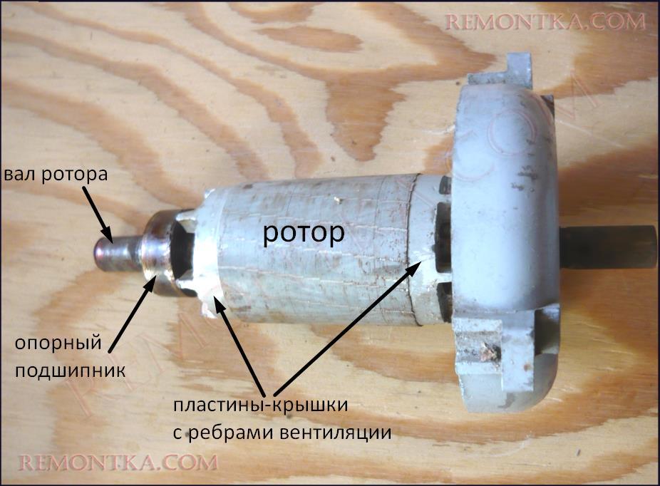 строение ротора асинхронного двигателя