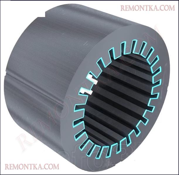 строение статора асинхронного двигателя