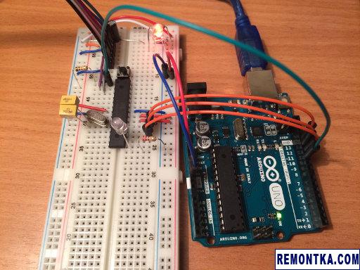 ArduinoISP - использование Arduino как программатора