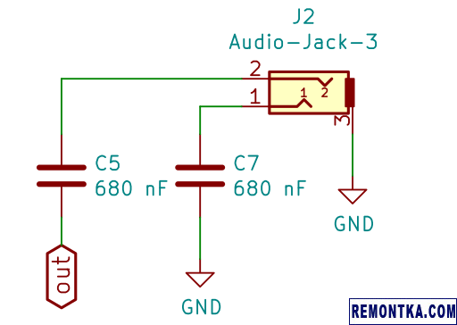 Вывод звука на 3.5 mm jack