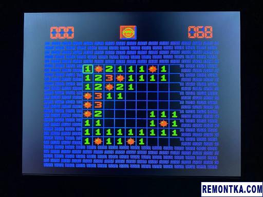 Игра Сапер (Minesweeper) под БК-0010-01