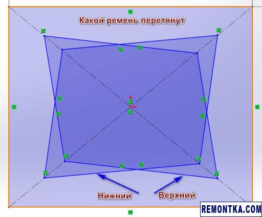 Натяжение ремней в 3D-принтера с кинематикой CoreXY