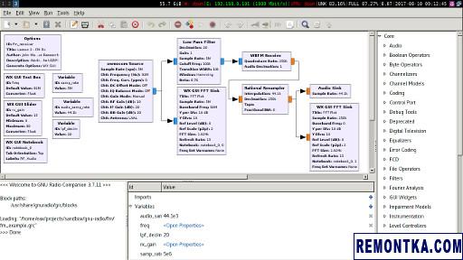 Интерфейс GNU Radio
