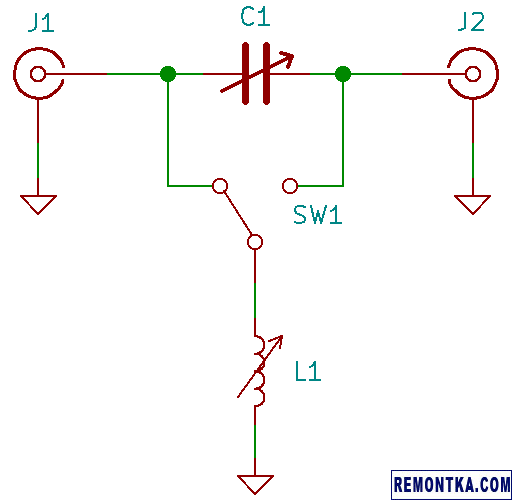 Принципиальная схема LC-тюнера