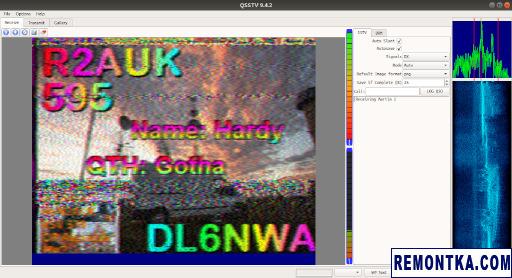 Более типичное QSO в SSTV