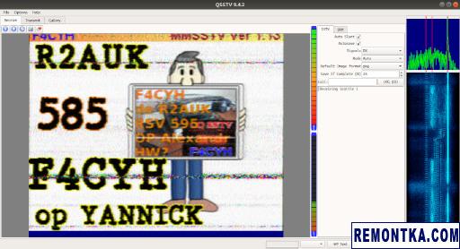 Радиосвязь в SSTV с рапортом 585