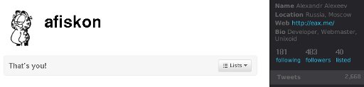 Мой микроблог в Twitter