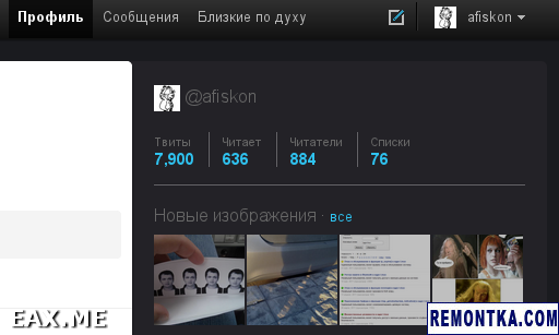 Мой профиль в Twitter