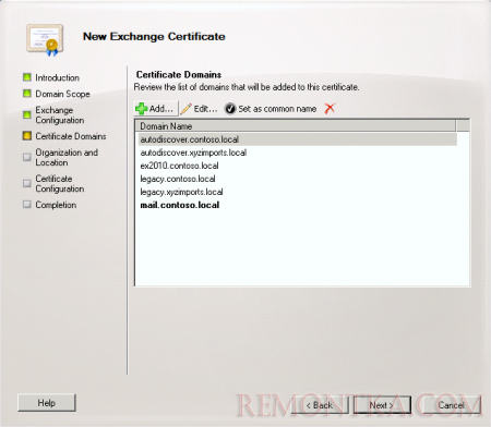 Настройка SSL сертификата в ExchangeServer 2010