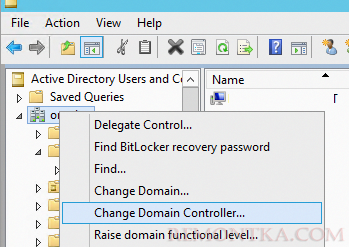 aduc Change Domain Controller 