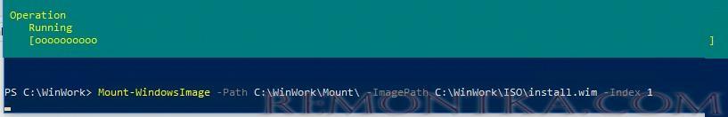 Mount-WindowsImage подключение wim файла