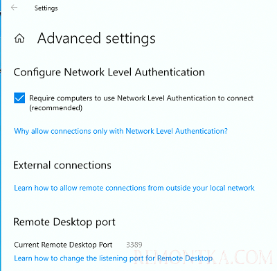 RDP включить доступ по NLA