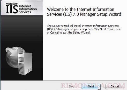 Установка IIS Manager for Remote Administration