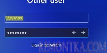 вход в windows под локальным администратором