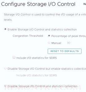 отключить storage io control в vmware esxi