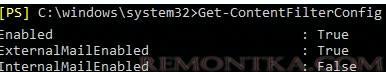 Get-ContentFilterConfig
