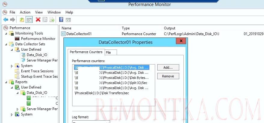 physicaldisk - добавить счетчики производительности для физического диска