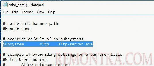 sshd_config файл конфигурации sftp_server