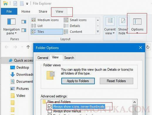 windows 10 не показывать эскизы изображений