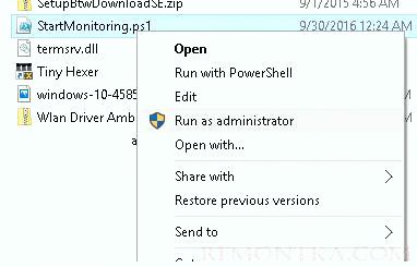 запуск powershell скрипта с правами админа