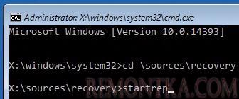 командная строка в режиме восстановления windows recovery