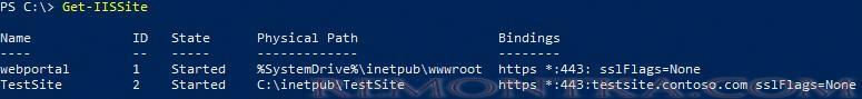 Управление привязкой сайтов IIS из PowerShell