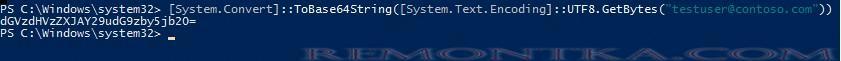 powershell конвертировать текст в Base64