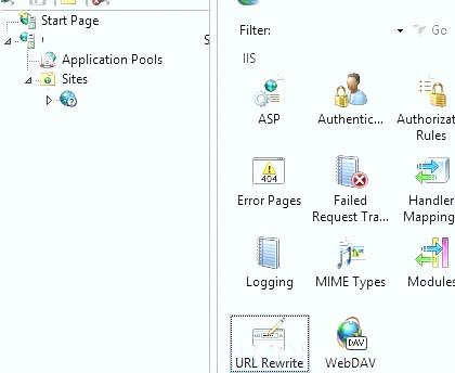 iis модуль URL Rewrite