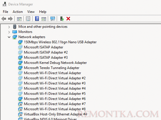 несколько Microsoft Wi-Fi Direct Virtual Adapter #3 в диспетчере устройств