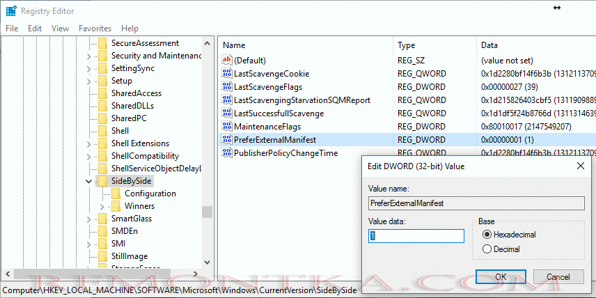PreferExternalManifest 