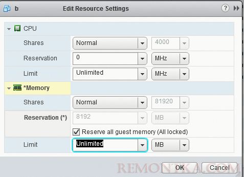 Reserve all guest memory (All locked).