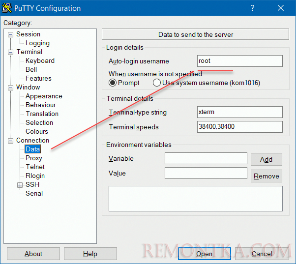 putty настройка автологина Synology NAS