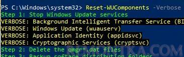 Reset-WUComponent сбросить настройки windows update