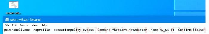 скрипт для перезапуска wifi подключения
