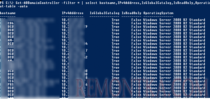 Get-ADDomainController 