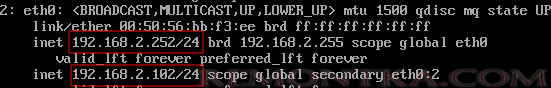 ip a show eth0 backup keepalived
