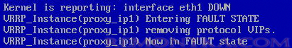 Keepalived Now in FAULT state 