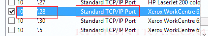 Standard TCP/IP Port - тип порта на принт сервере