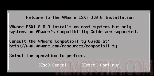 установка esxi 8.0.