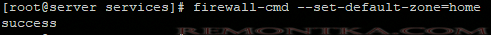 firewall-cmd —set-default-zone