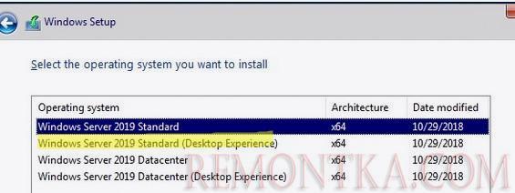 обновление Windows Server 2019 Standard (Desktop Experience) 