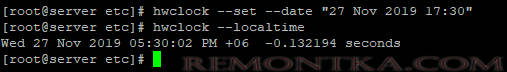 hwclock в linux centos